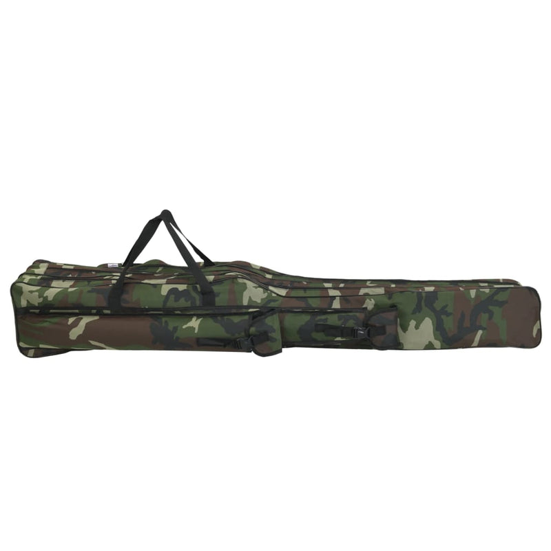 Afbeelding laden in galerijviewer, Vidaxl hengeltas 160 cm camouflage oxford stof groen