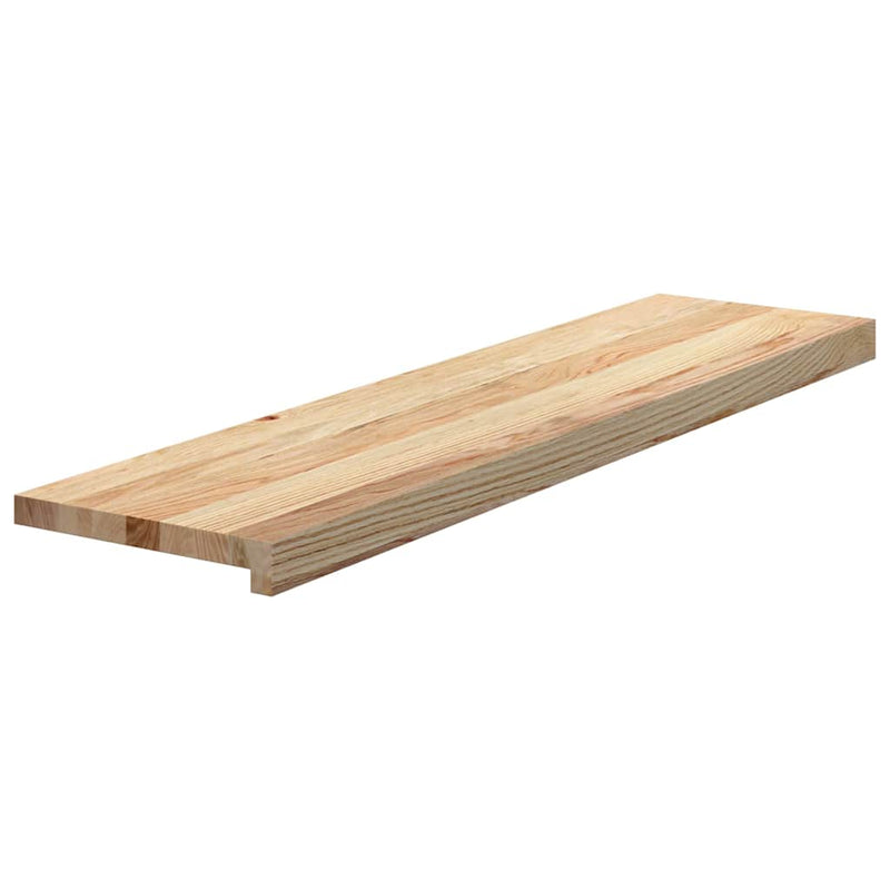 Afbeelding laden in galerijviewer, Vidaxl traptreden 4 st 100x25x2 cm onbehandeld massief eikenhout