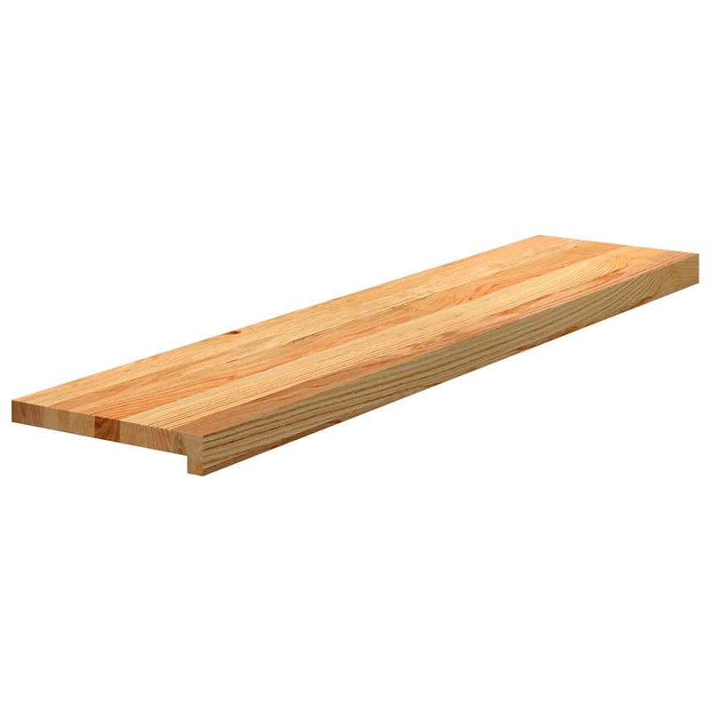 Afbeelding laden in galerijviewer, Vidaxl traptreden 4 st 110x30x2 cm massief eikenhout lichtbruin