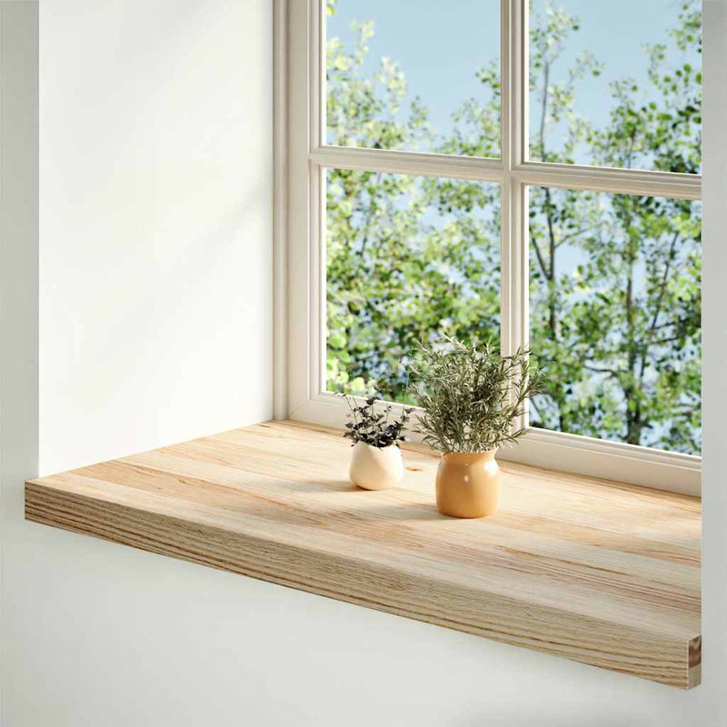 Afbeelding laden in galerijviewer, Vidaxl vensterbanken 2 st onbehandeld 70x40x2 cm massief eikenhout