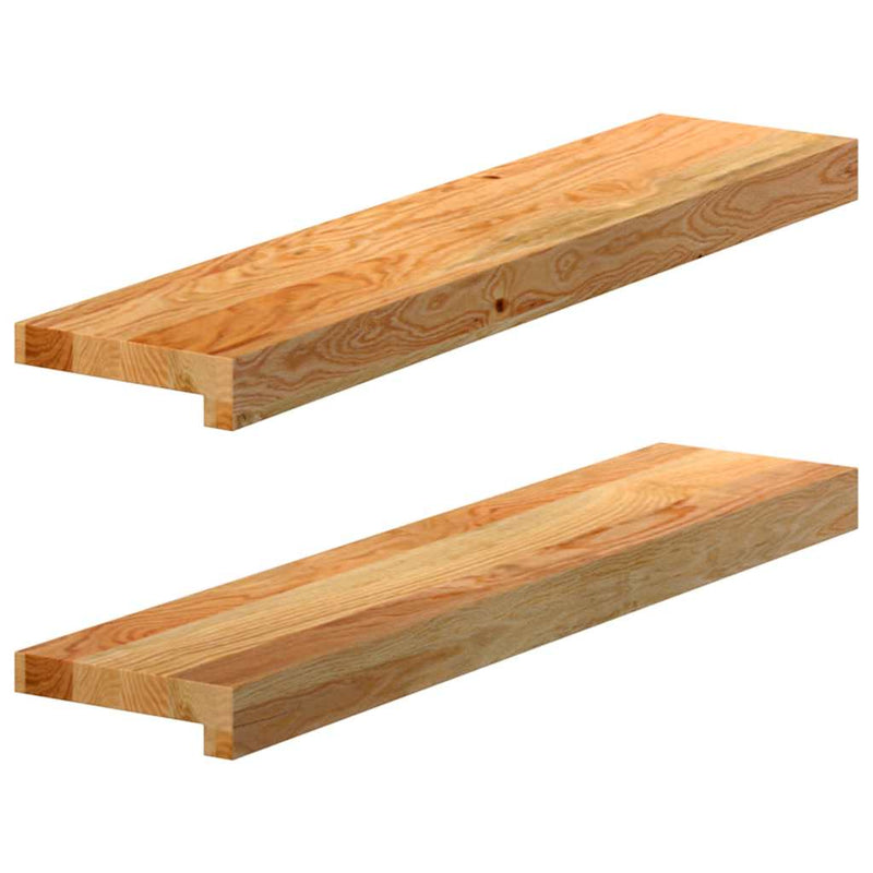 Afbeelding laden in galerijviewer, Vidaxl vensterbanken 2 st 70x15x2 cm massief eikenhout lichtbruin