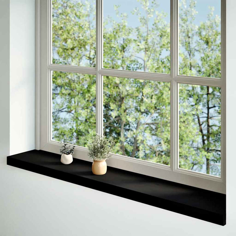 Afbeelding laden in galerijviewer, Vidaxl vensterbanken 2 st 110x20x2 cm massief eikenhout donkerbruin