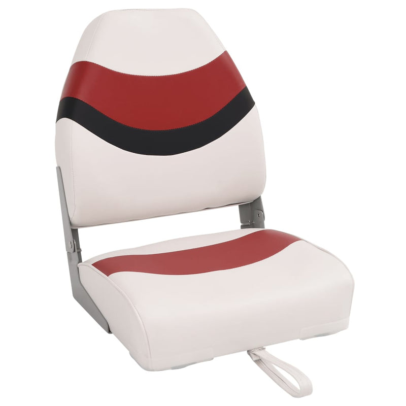 Afbeelding laden in galerijviewer, Vidaxl bootstoelen 2 st inklapbaar met hoge rugleuning 44x38x55 cm