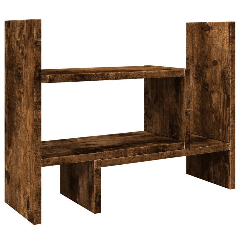 Afbeelding laden in galerijviewer, Vidaxl bureau organiser 38,5x17x39 cm bewerkt hout gerookt eikenkleur