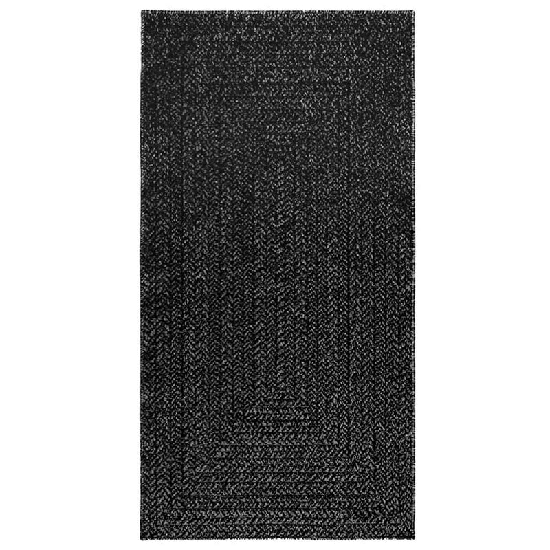 Afbeelding laden in galerijviewer, Vidaxl vloerkleed zizur binnen en buiten 80x150 cm jute look antraciet