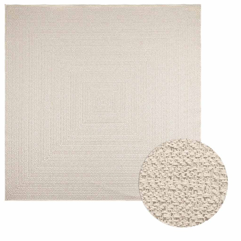 Afbeelding laden in galerijviewer, Vidaxl vloerkleed zizur room binnen en buiten 240x240 cm jute look