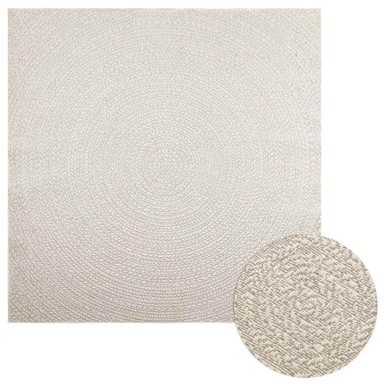 Afbeelding laden in galerijviewer, Vidaxl vloerkleed zizur room binnen en buiten 200x200 cm jute look
