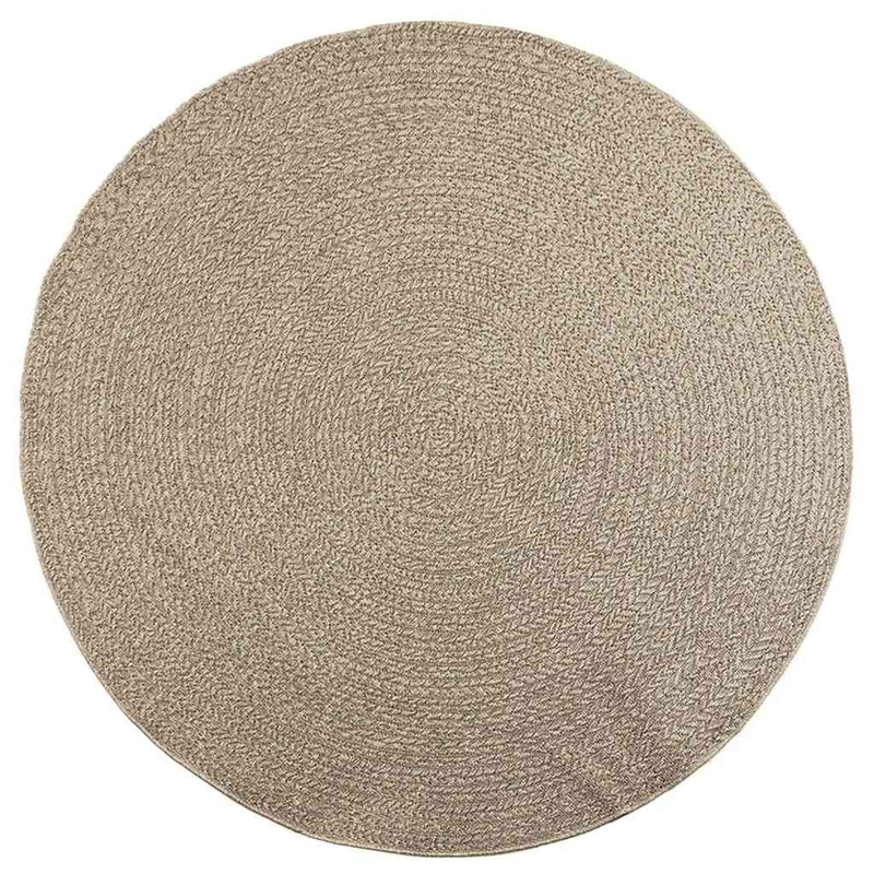 Afbeelding laden in galerijviewer, Vidaxl vloerkleed zizur beige binnen en buiten ø 200 cm jute look