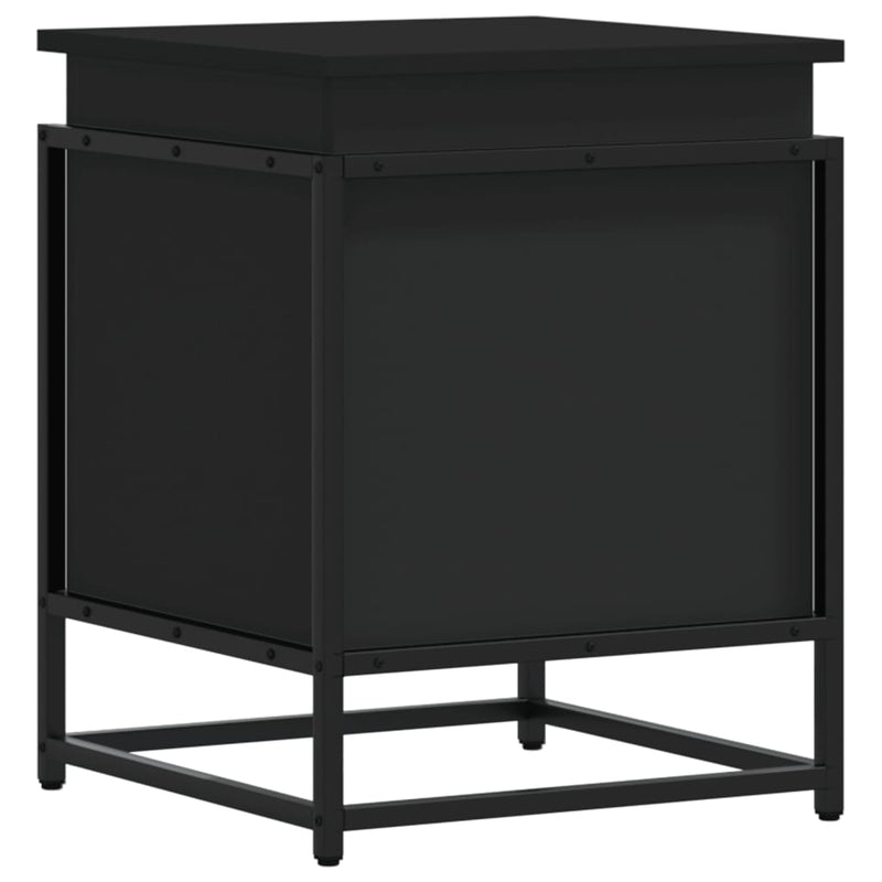 Afbeelding laden in galerijviewer, Vidaxl opbergbox met deksel 40x40x51,5 cm bewerkt hout zwart