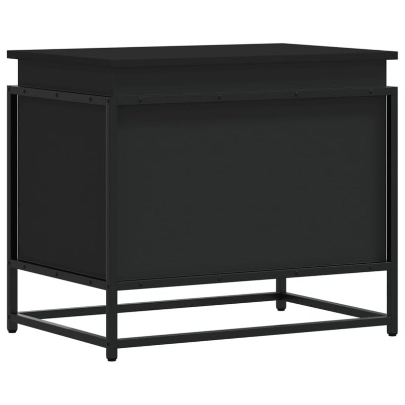 Afbeelding laden in galerijviewer, Vidaxl opbergbox met deksel 60x40x51,5 cm bewerkt hout zwart