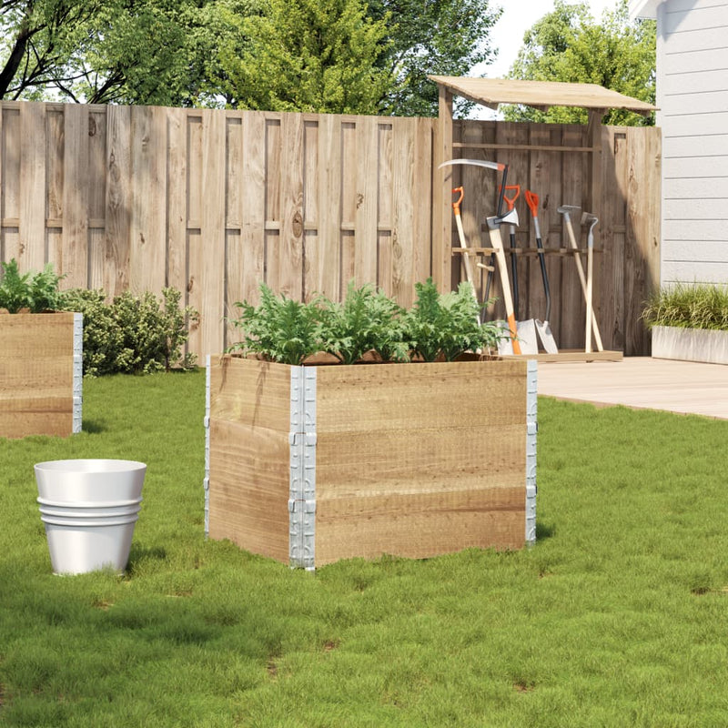Afbeelding laden in galerijviewer, VidaXL Plantenbak 80x60 cm massief grenenhout