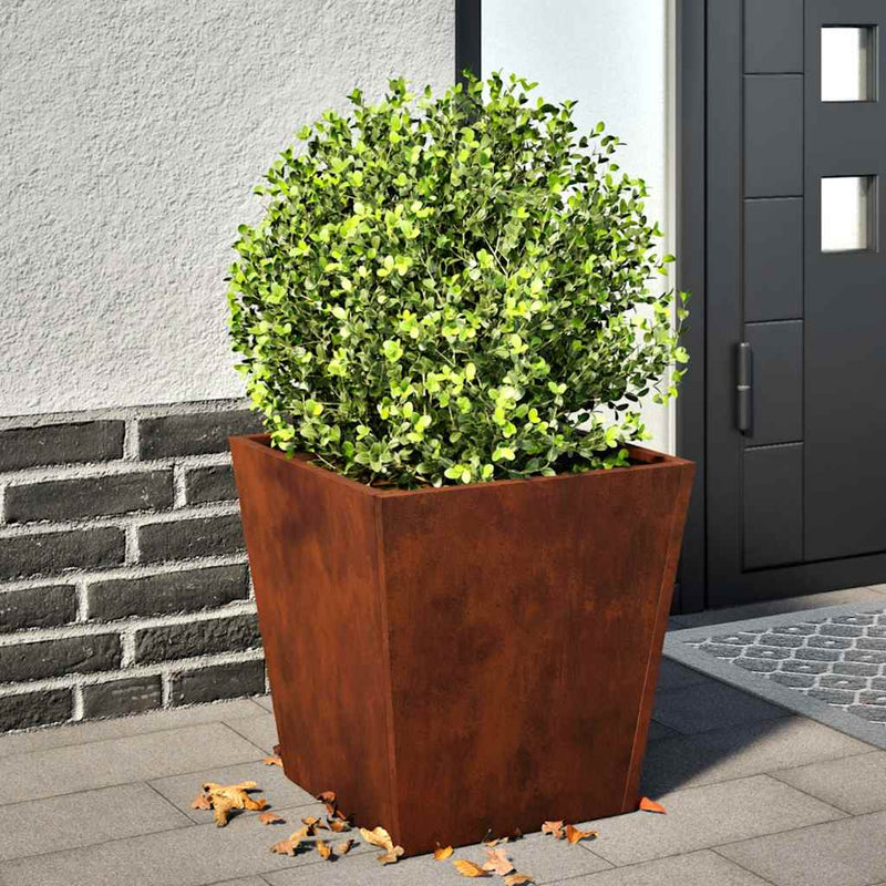 Afbeelding laden in galerijviewer, Vidaxl plantenbakken 2 st 40x40x40 cm weervast staal
