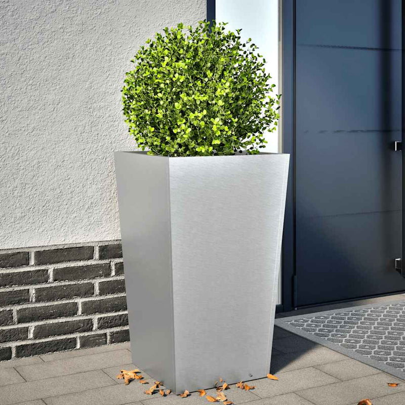 Afbeelding laden in galerijviewer, Vidaxl plantenbak 45x45x75 cm gegalvaniseerd staal
