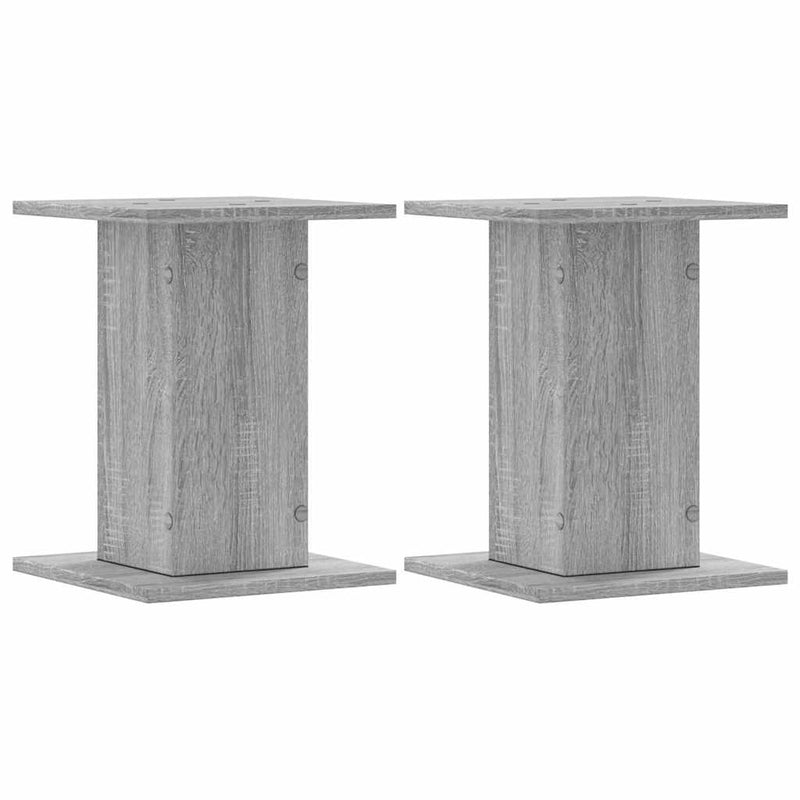 Afbeelding laden in galerijviewer, Vidaxl speakerstandaards 2 st 30x30x40 cm bewerkt hout grijs sonoma