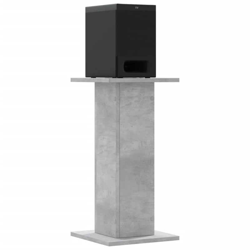 Afbeelding laden in galerijviewer, Vidaxl speakerstandaards 2 st 30x30x60 cm bewerkt hout betongrijs