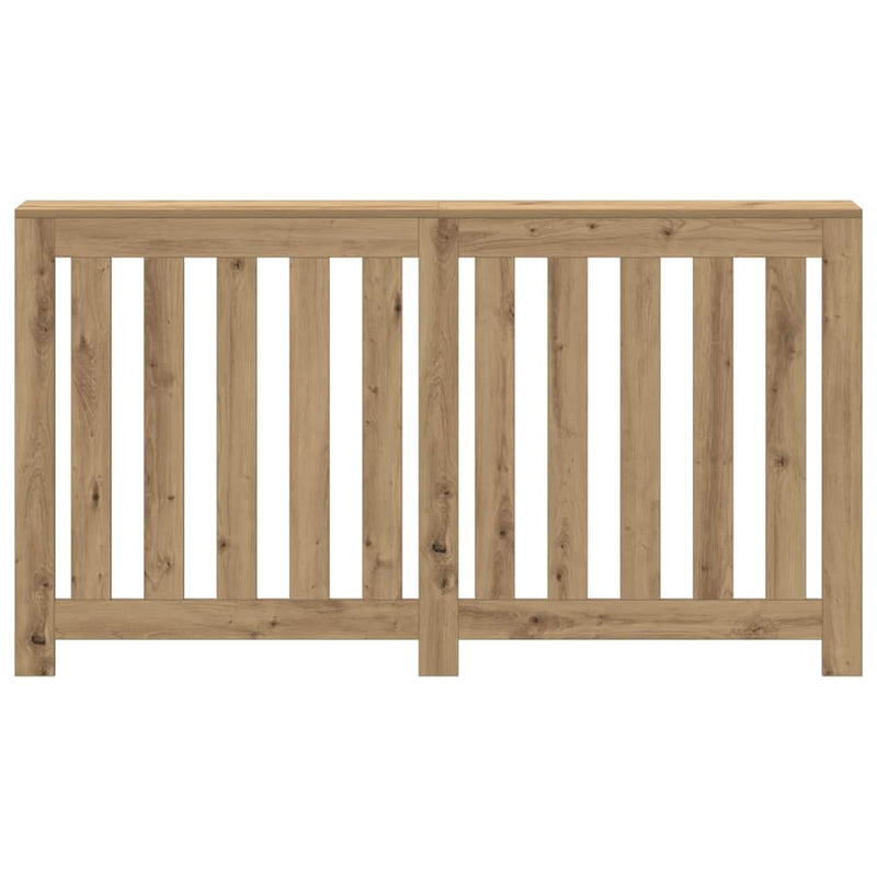 Afbeelding laden in galerijviewer, Vidaxl radiatorombouw 149x20x82 cm bewerkt hout artisanaal eikenkleur