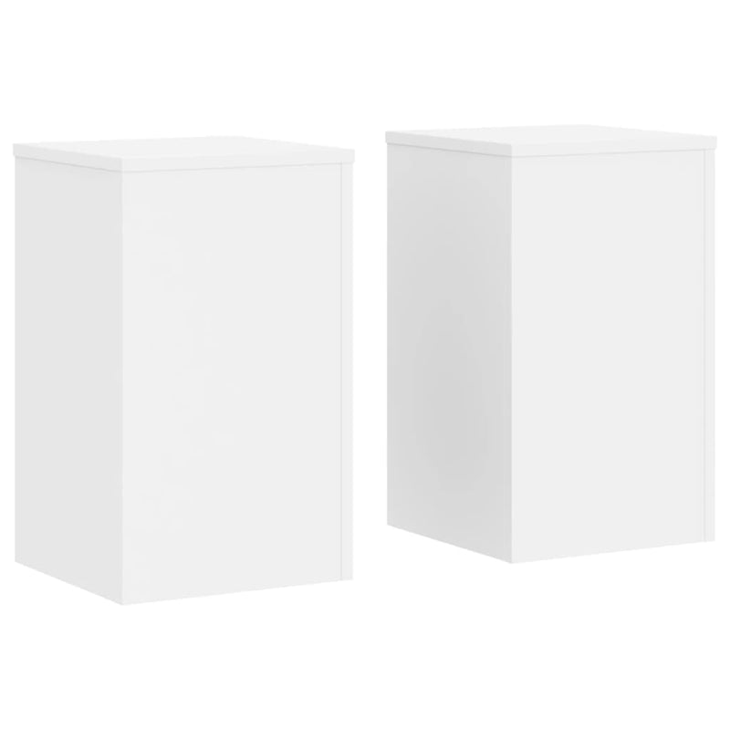 Afbeelding laden in galerijviewer, Vidaxl plantenstandaards 2 st 30x30x50 cm bewerkt hout wit