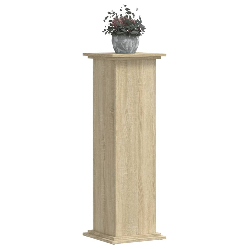 Afbeelding laden in galerijviewer, Vidaxl plantenstandaard 33x33x100 cm bewerkt hout sonoma eikenkleurig