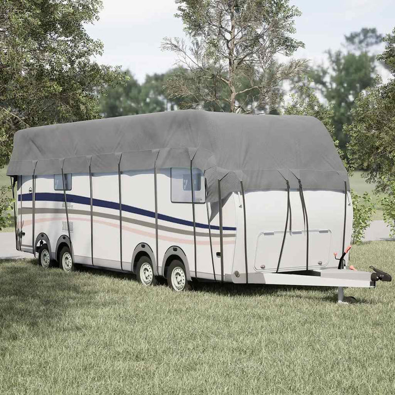 Afbeelding laden in galerijviewer, Vidaxl caravan dakbedekking 1000x300 cm vliesvlies grijs