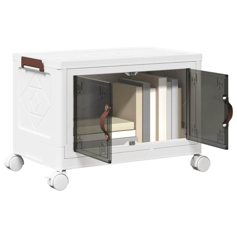 Afbeelding laden in galerijviewer, Vidaxl opbergbox stapelbaar met wielen 28 l 48,5x29,5x33 cm
