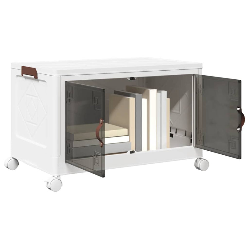 Afbeelding laden in galerijviewer, Vidaxl opbergbox stapelbaar met wielen 75 l 64x40x41 cm