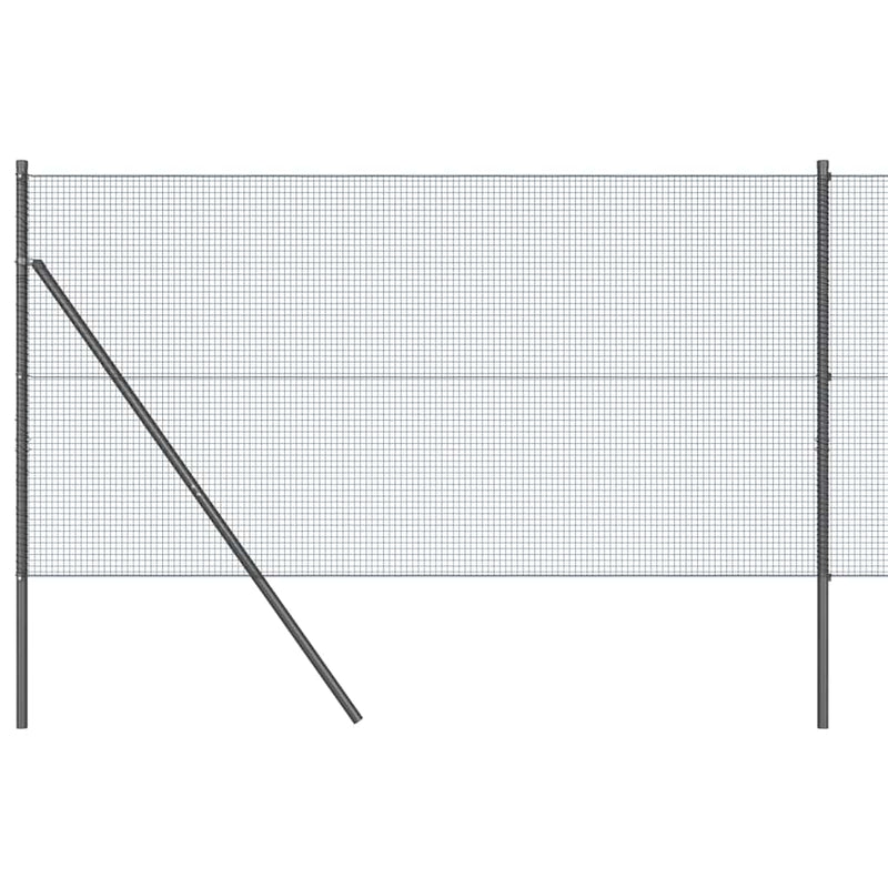 Afbeelding laden in galerijviewer, Vidaxl afrasteringspaal grijs 25 x 1 m (16 x 16 mm gaas) staal