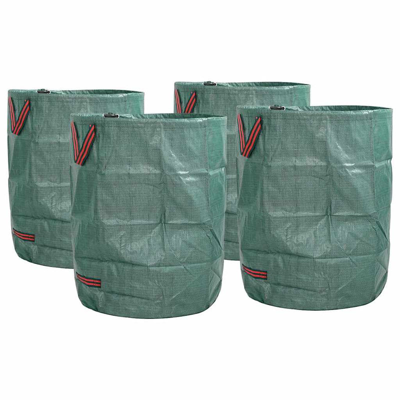 Afbeelding laden in galerijviewer, Vidaxl tuinafvalzakken 4 pcs groen 66 x 66 x 83,5 cm polypropyleen