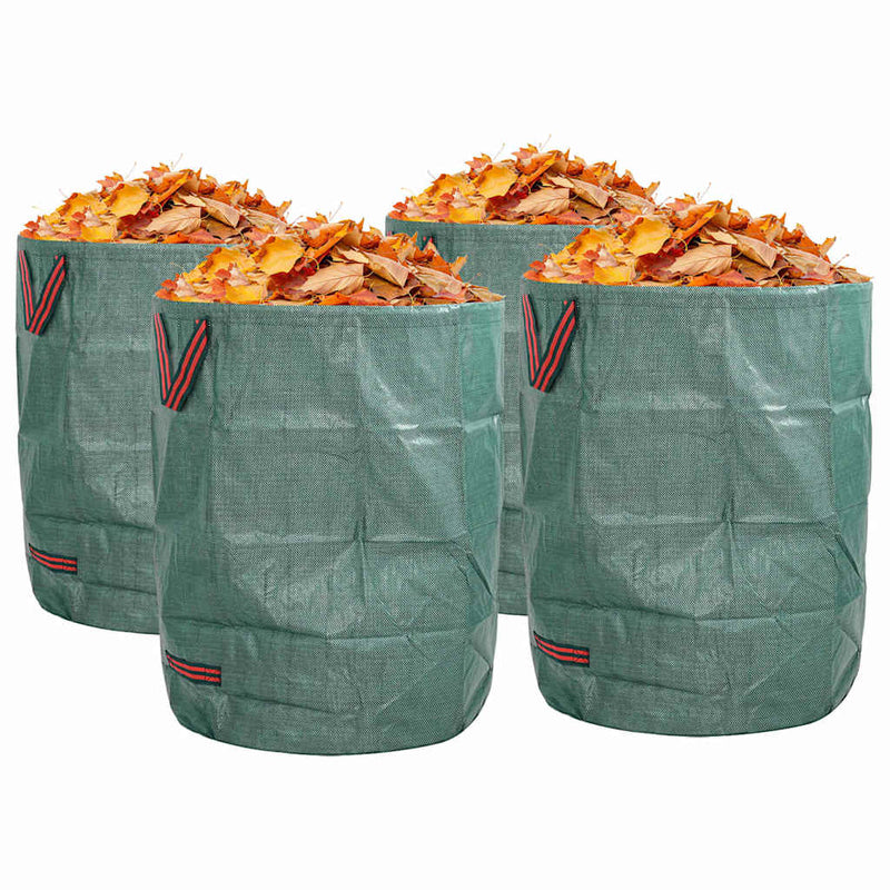 Afbeelding laden in galerijviewer, Vidaxl tuinafvalzakken 4 pcs groen 66 x 66 x 83,5 cm polypropyleen