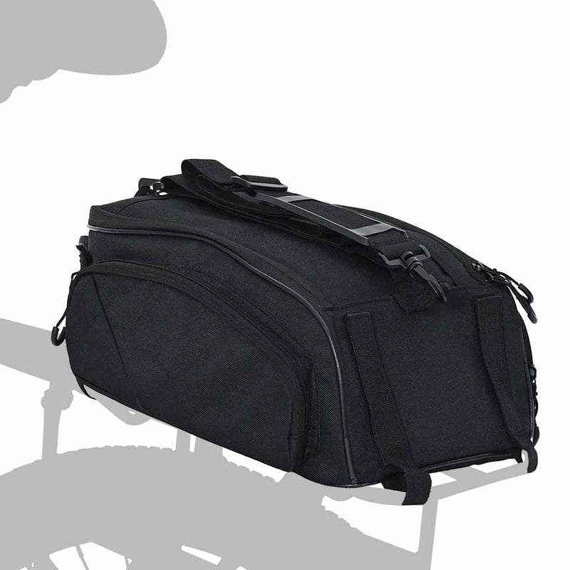 Afbeelding laden in galerijviewer, Vidaxl fietstas zwart 38 x 21 x 16 cm polyester
