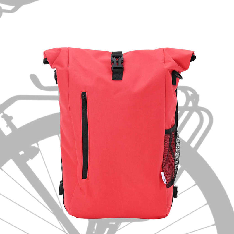 Afbeelding laden in galerijviewer, Vidaxl fietstas rood 31 x 13 x 58 cm polyester