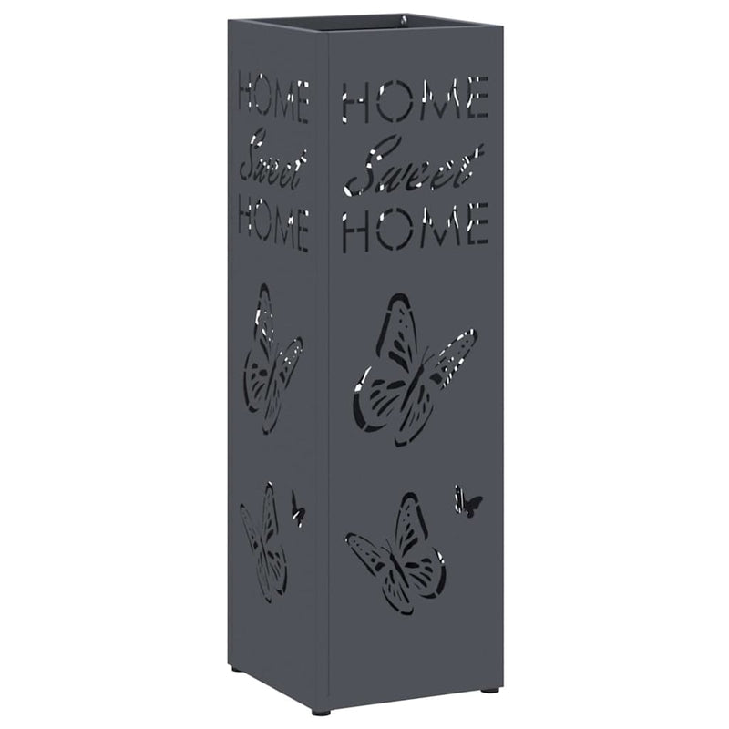 Afbeelding laden in galerijviewer, Vidaxl paraplu standaard antraciet 15,5 x 15,5 x 49 cm metaal