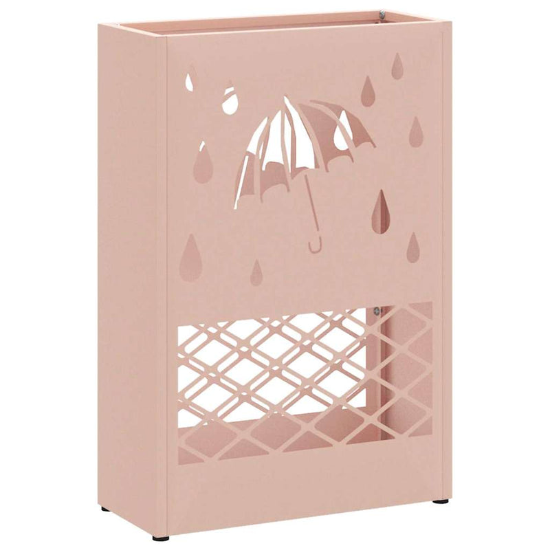 Afbeelding laden in galerijviewer, Vidaxl paraplu standaard roze 28 x 12 x 41 cm staal