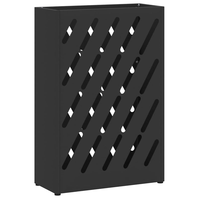 Afbeelding laden in galerijviewer, Vidaxl paraplu standaard zwart 28 x 12 x 41 cm staal