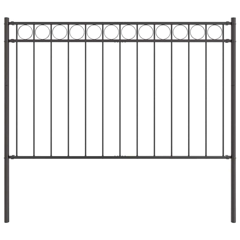 Afbeelding laden in galerijviewer, Vidaxl hecelement grijs 170 x 150 cm staal