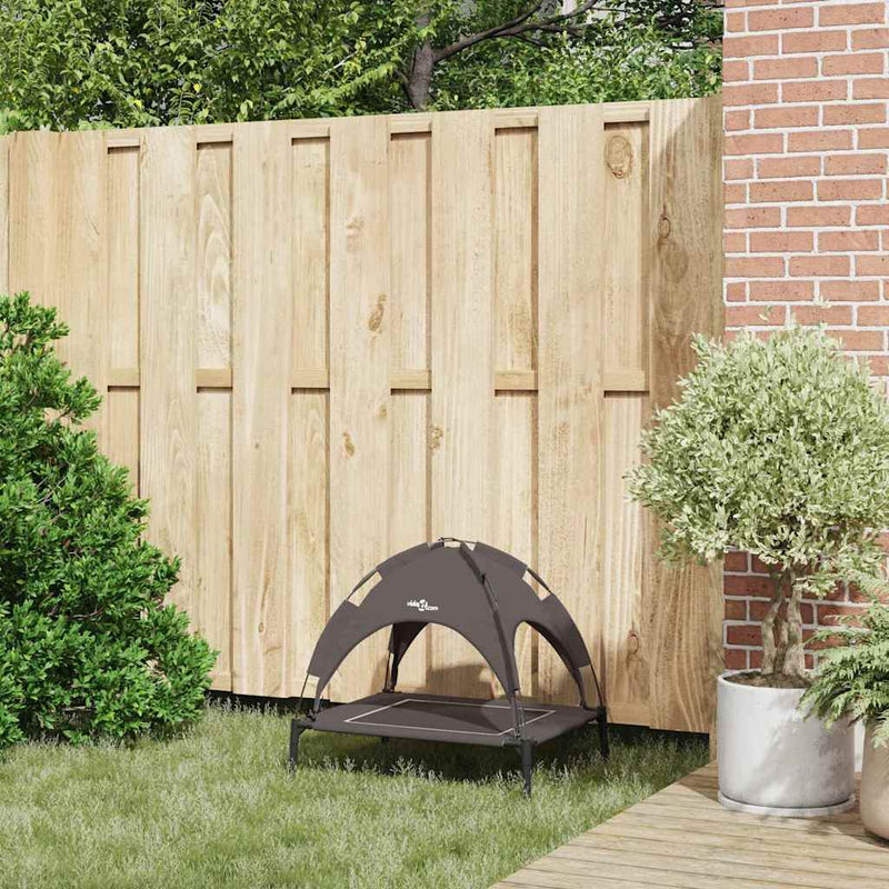 Afbeelding laden in galerijviewer, Vidaxl hondenbed bruin 63 x 49,5 x 60 cm staal