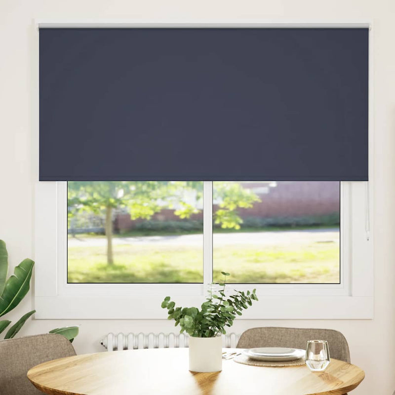 Afbeelding laden in galerijviewer, Vidaxl rolgordijn verduisterend 145x150 cm stofbreedte 141,6 cm blauw