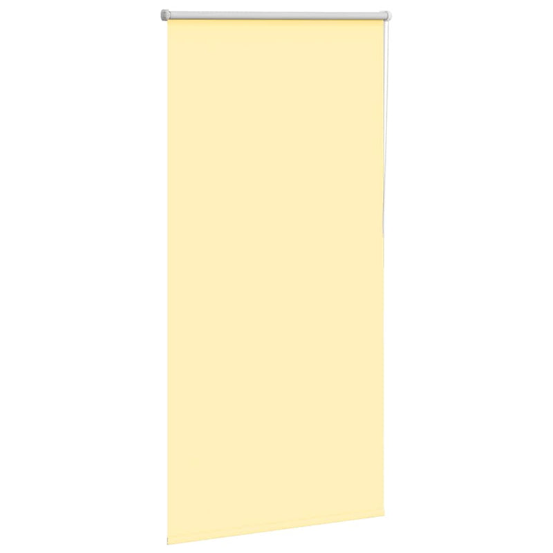 Afbeelding laden in galerijviewer, Vidaxl rolgordijn verduisterend 85x130 cm stofbreedte 80,7cm geel