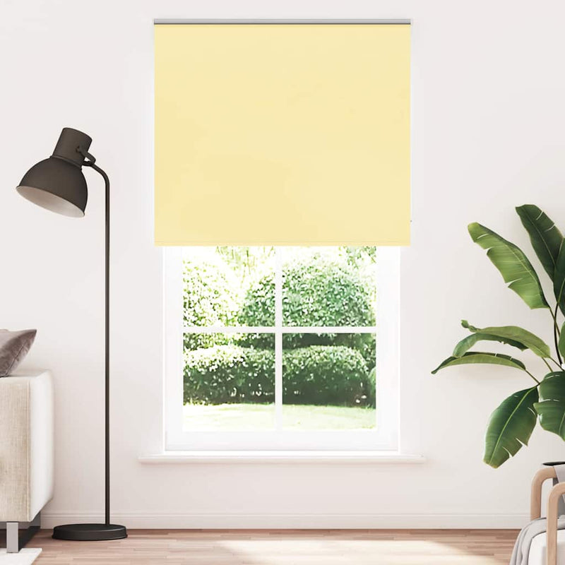 Afbeelding laden in galerijviewer, Vidaxl rolgordijn verduisterend 135x210 cm stofbreedte 131,6 cm geel