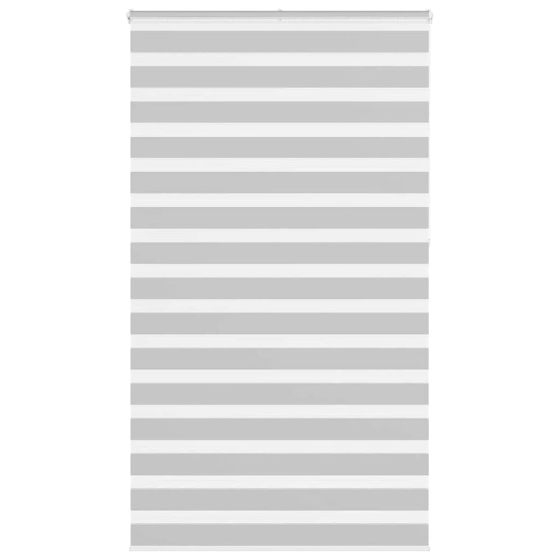 Afbeelding laden in galerijviewer, Vidaxl zebra rolgordijn 135x230 cm stofbreedte 130,9 cm lichtgrijs