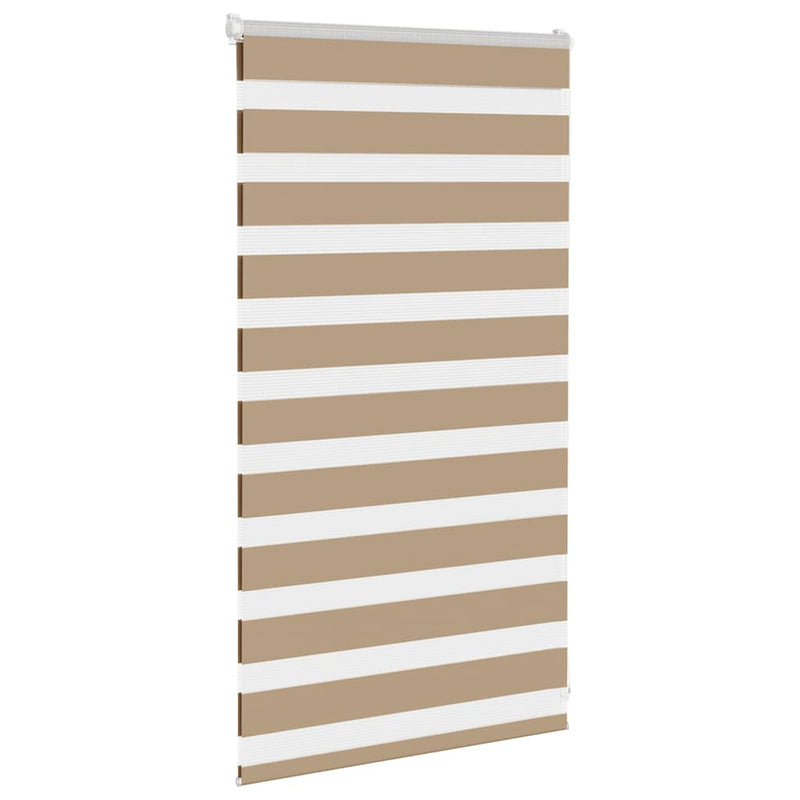Afbeelding laden in galerijviewer, Vidaxl zebra blind 75x100 cm stofbreedte 70,9 cm polyester zandbruin