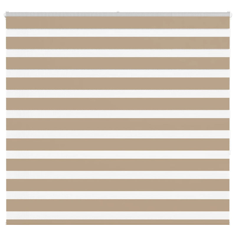 Afbeelding laden in galerijviewer, Vidaxl zebra blind 155x150 cm stofbreedte 150,9 cm polyester zandbruin