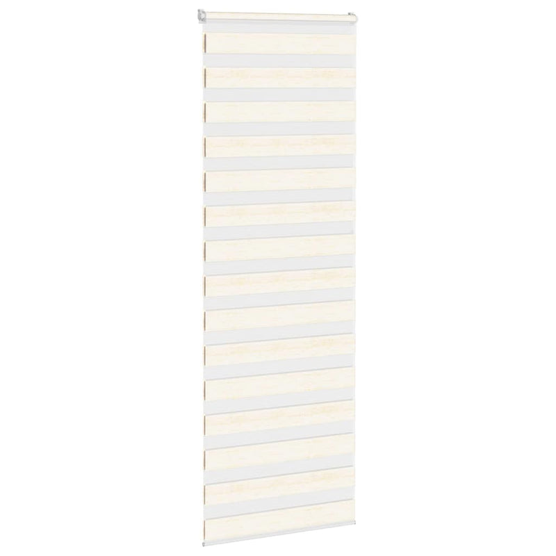 Afbeelding laden in galerijviewer, Vidaxl zebra rolgordijn 75x230 cm stofbreedte 70,9 cm marmerbeige