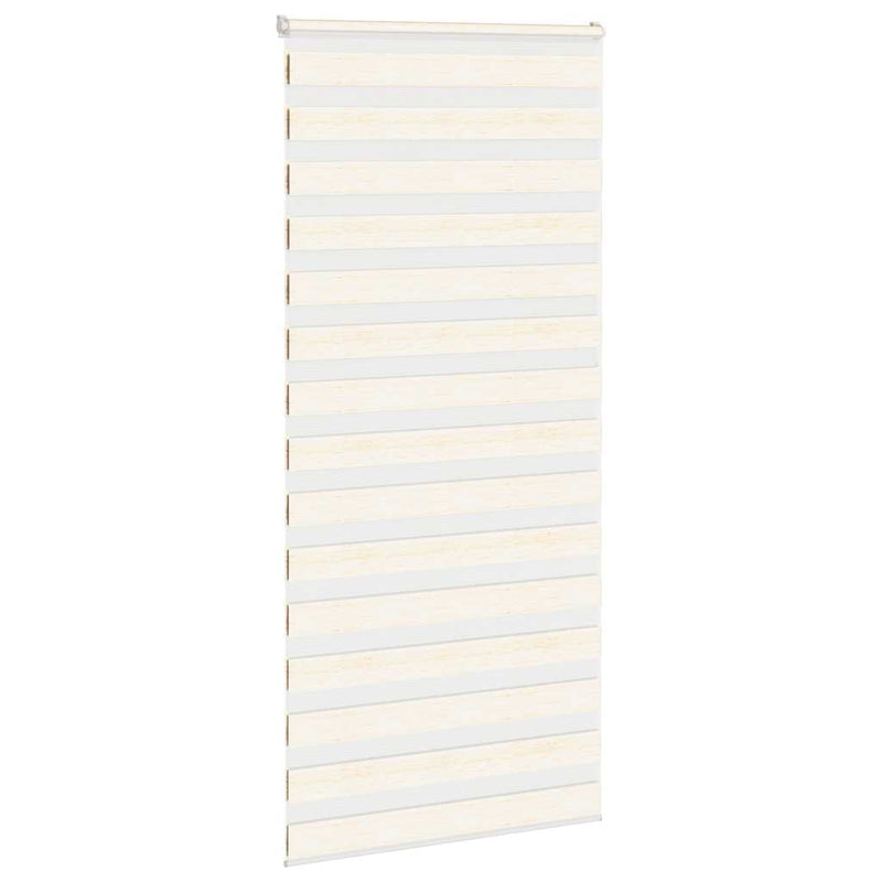Afbeelding laden in galerijviewer, Vidaxl zebra rolgordijn 95x230 cm stofbreedte 90,9 cm marmerbeige