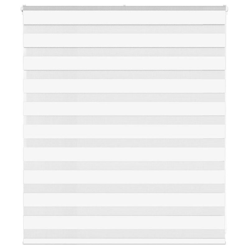 Afbeelding laden in galerijviewer, Vidaxl zebra blind 130x100 cm stofbreedte 125,9 cm polyester wit