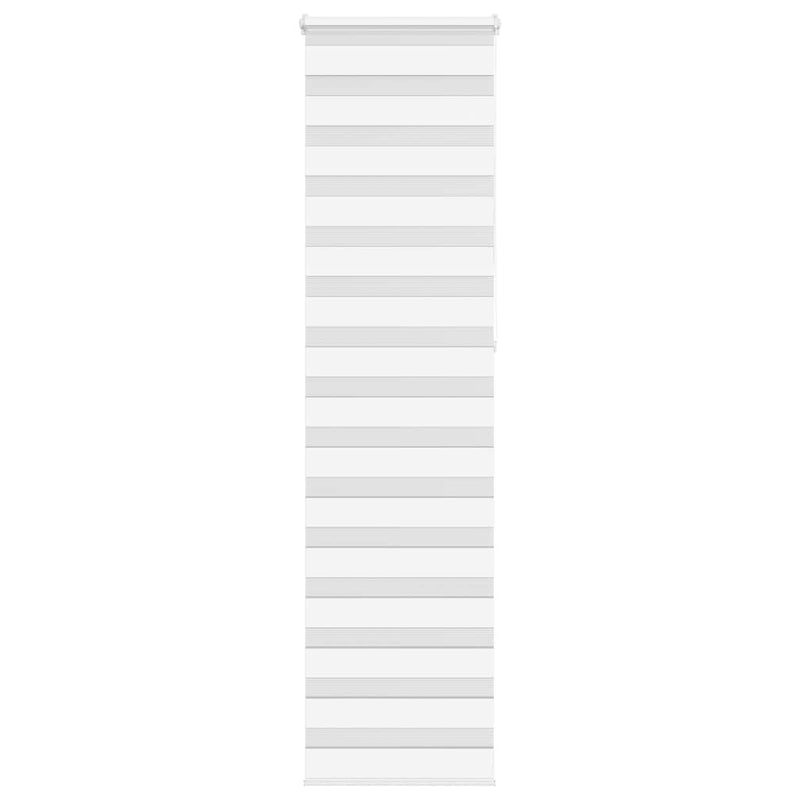 Afbeelding laden in galerijviewer, Vidaxl zebra rolgordijn 60x230 cm stofbreedte 55,9 cm polyester wit