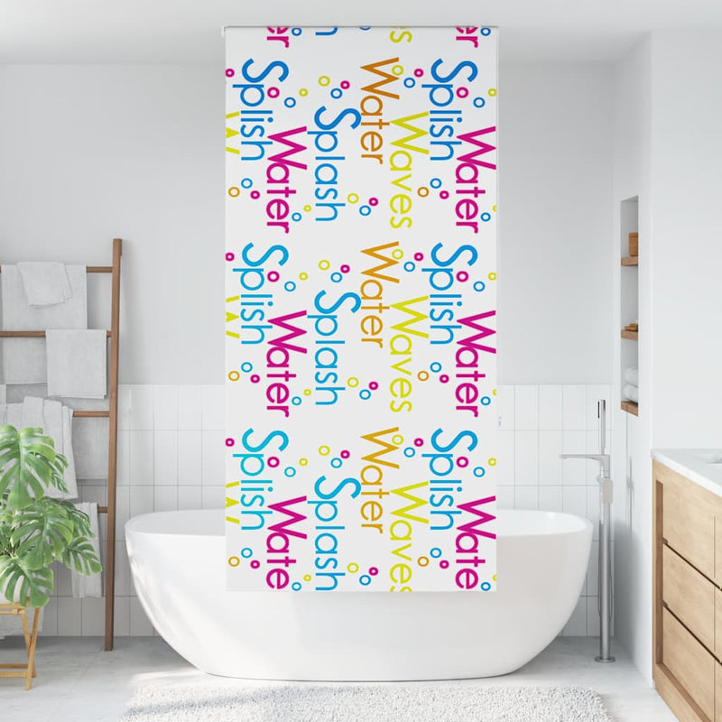 Afbeelding laden in galerijviewer, Vidaxl doucherolgordijn 90x240 cm stofbreedte 86 cm