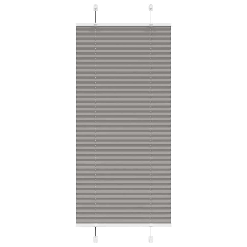 Afbeelding laden in galerijviewer, Vidaxl plissé rolgordijn 60x150 cm stofbreedte 59,4 cm antraciet