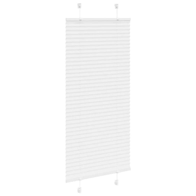 Afbeelding laden in galerijviewer, Vidaxl plissé rolgordijn 60x100 cm stofbreedte 59,4 cm polyester wit