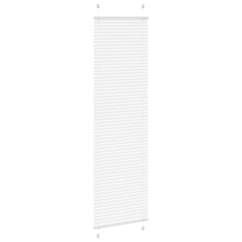 Afbeelding laden in galerijviewer, Vidaxl plissé rolgordijn 65x200 cm stofbreedte 64,4 cm polyester wit