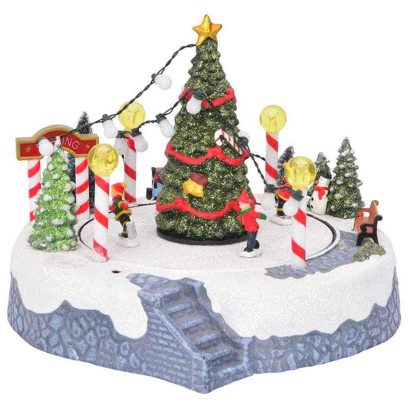 Afbeelding laden in galerijviewer, Vidaxl kerstdorp decoratie multikleur 22 x 21,5 x 17 cm kunststof